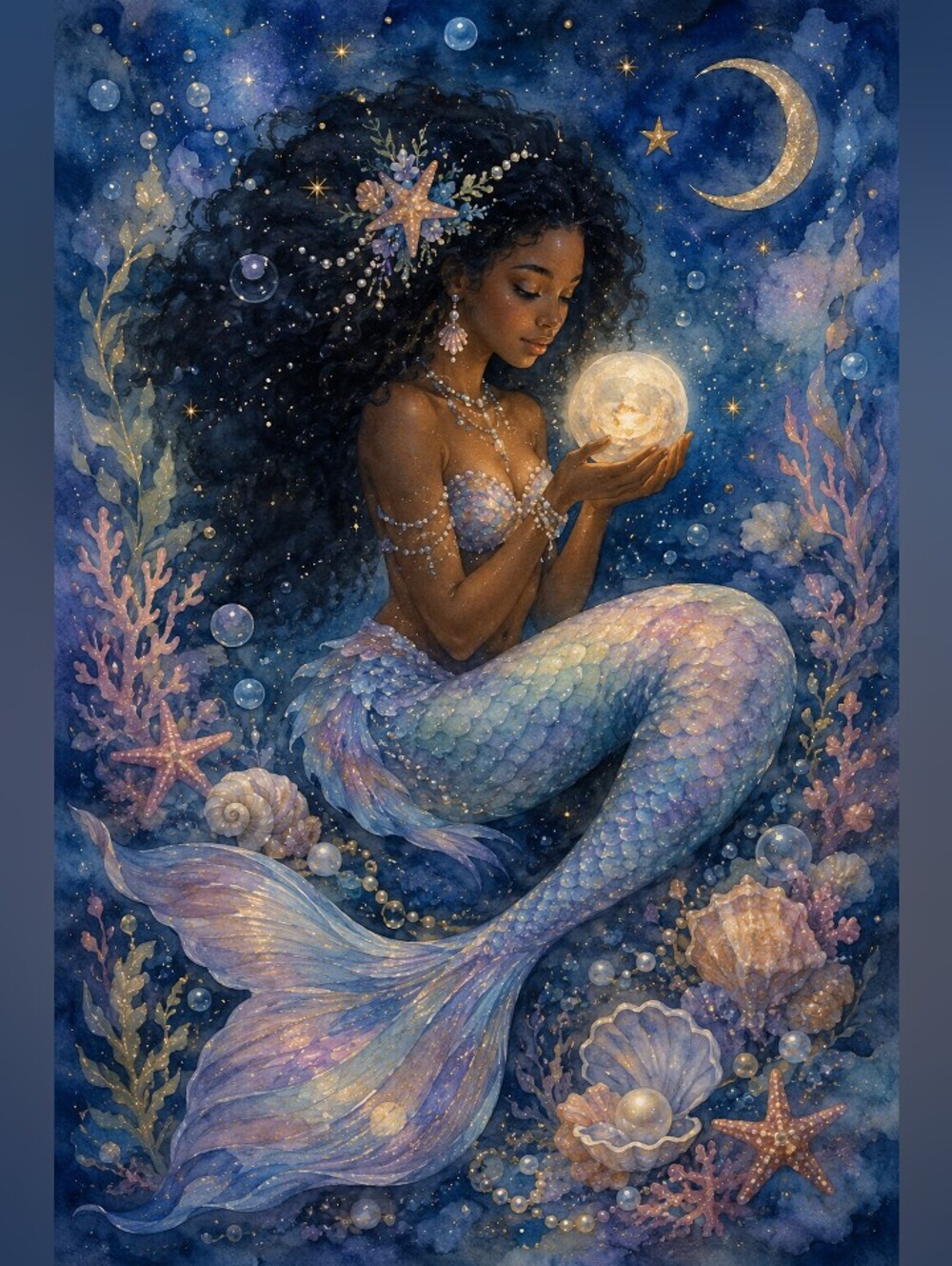 Beautiful Mermaid Print